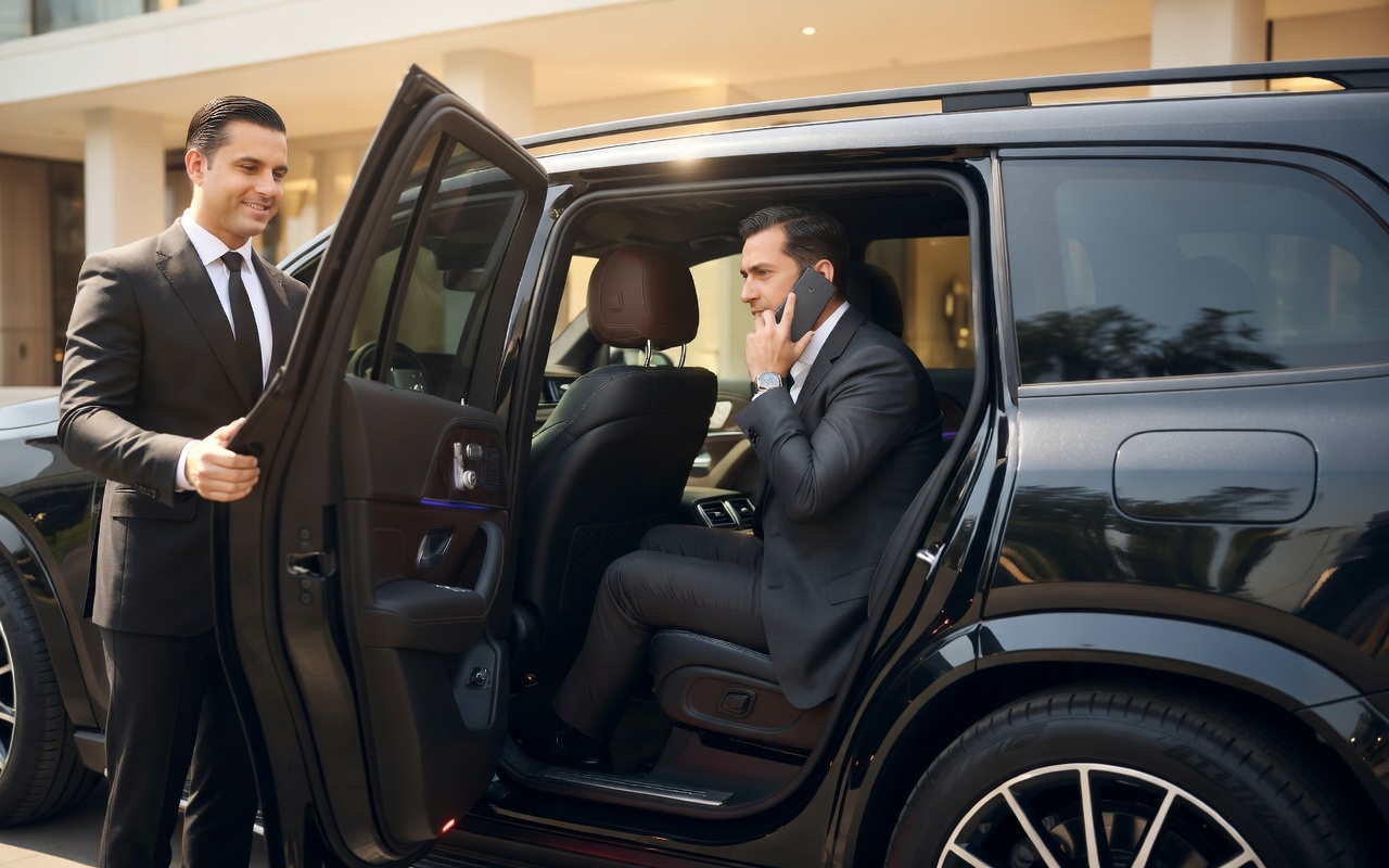 Noble InMotion executive car service interior, Dallas